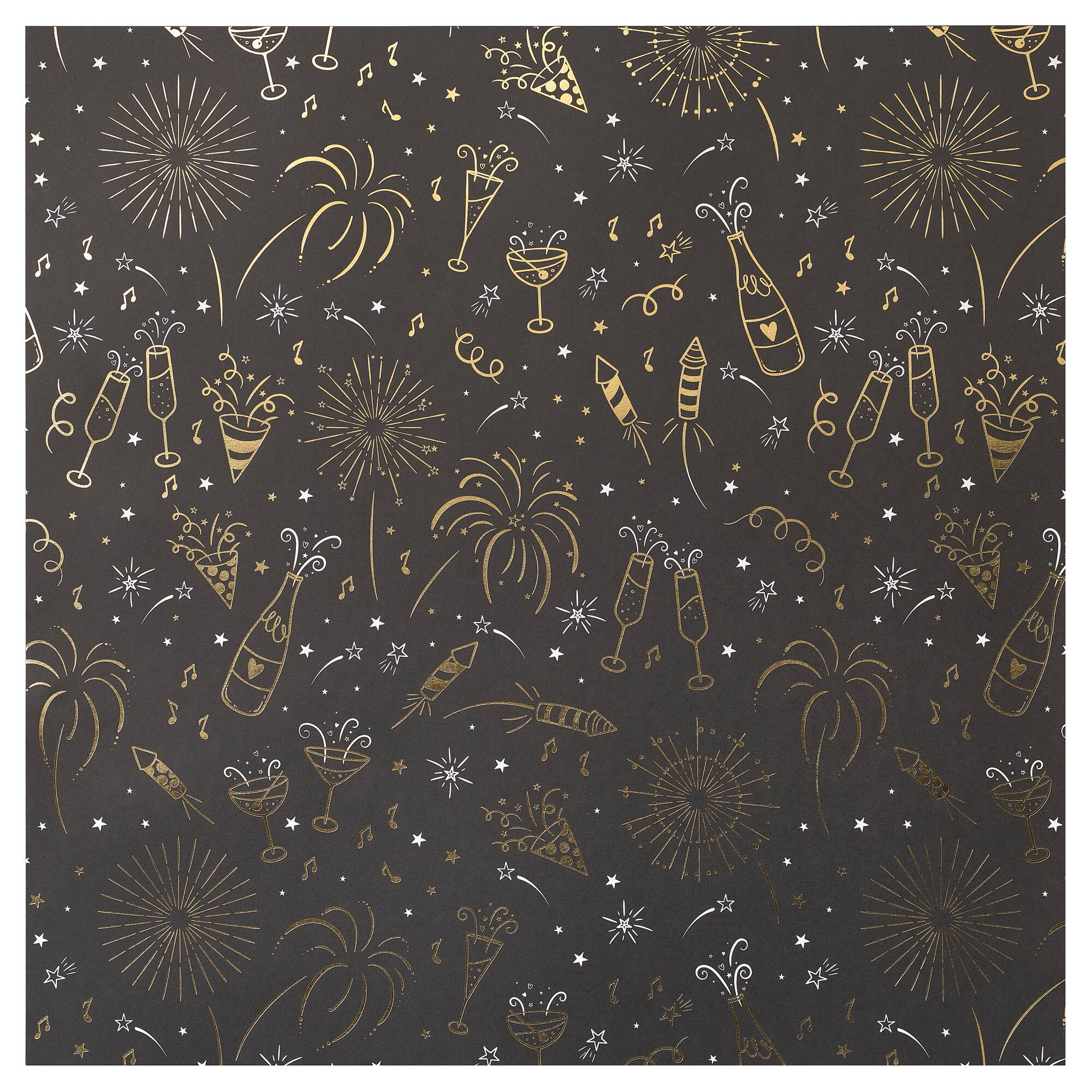 24 Pack: New Year's Eve Double-Sided Cardstock Paper by Recollections™, 12" x 12"